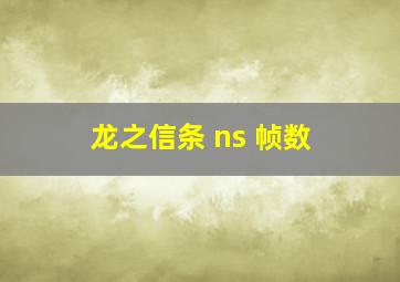 龙之信条 ns 帧数